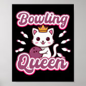 Bowling Queen 'Schattigee Vrouwen Girly Kawaii Ani Poster