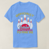 Bowling Retirement Gift in ruste Bowler Unieke Bow T-shirt (Design voorkant)