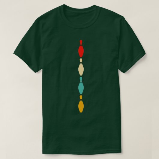 Bowling Retro  Bowling spelden T-shirt (Design voorkant)