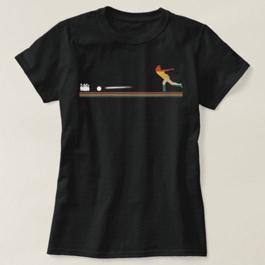  Bowling Retro Bowling Sport T-shirt (Design voorkant)