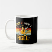 Bowling Retro Funny Bowler Dit is hoe ik rol Koffiemok (Links)