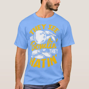 Bowling Roll Pins Strike Bowler Sportteam T-shirt