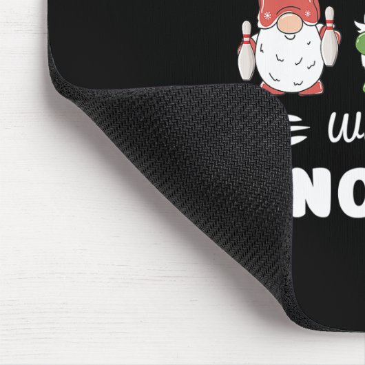 Bowling Rollin met mijn Gnomen Funny Gnome Premiu Muismat (Hoek)