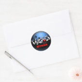 Bowling Ronde Sticker (Envelop)
