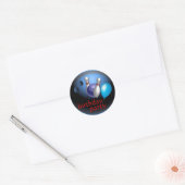 Bowling Ronde Sticker (Envelop)