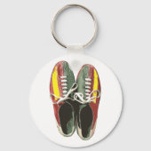  Bowling-schoenen Retro Bowling Sleutelhanger (Voorkant)