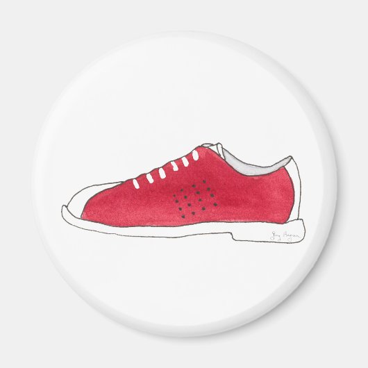 Bowling schoenmagneet magneet (Voorkant)