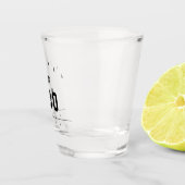 Bowling-score en -naam op maat shot glas (Rechts)