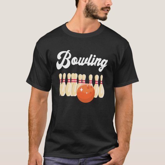 Bowling set Bowling Ball Bowler Bowling Pin Bowlin T-shirt (Voorkant)