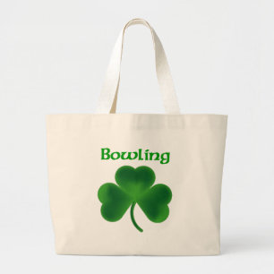 Bowling Shamrock Grote Tote Bag