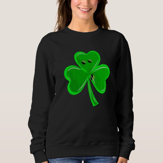 Bowling Shamrock St Patricks Funny Sport Mannen Vr Trui (Voorkant)