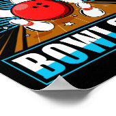 Bowling Shirt Funny Dat is een bowlingbaan Poster (Hoek)