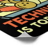 Bowling-shirt Mijn bowlingtechniek is Top Secret D Poster (Hoek)