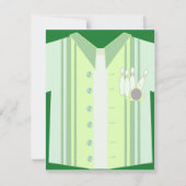 Bowling Shirt Party Kaart (Achterkant)