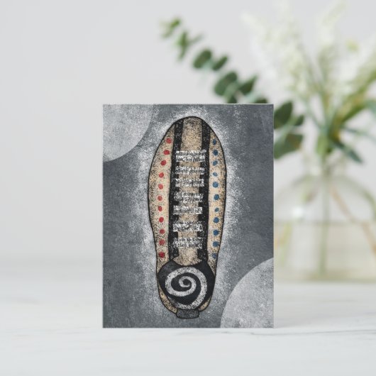 Bowling Shoe Briefkaart (Staand voorkant)