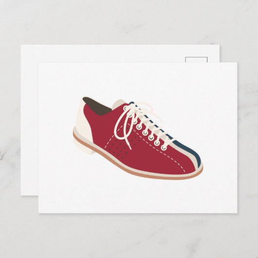Bowling Shoe Briefkaart (Voorkant / Achterkant)
