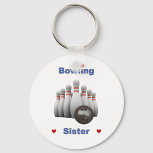 Bowling Sister Hearts Sleutelhanger