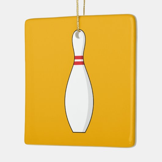Bowling Skittle Keramisch Ornament (Links)