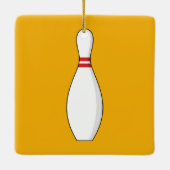 Bowling Skittle Keramisch Ornament (Achterkant)