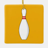 Bowling Skittle Keramisch Ornament (Voorkant)