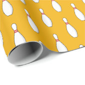 Bowling Skittle Patroon Cadeaupapier (Rol Hoek)