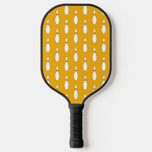 Bowling Skittle Patroon Pickleball Paddle (Voorkant)