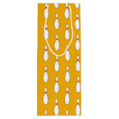 Bowling Skittle Patroon Wijn Cadeautas (Achterkant)