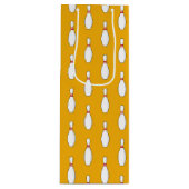 Bowling Skittle Patroon Wijn Cadeautas (Voorkant)