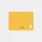 Bowling Skittle personaliseren Post-it® Notes (Voorkant)