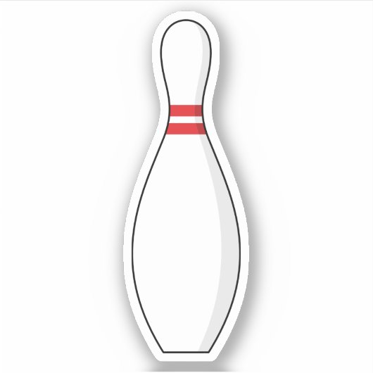 Bowling Skittle Sticker (Voorkant)