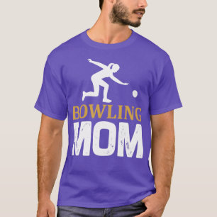 Bowling skittles cadeau bowlen moeder moeder moede t-shirt