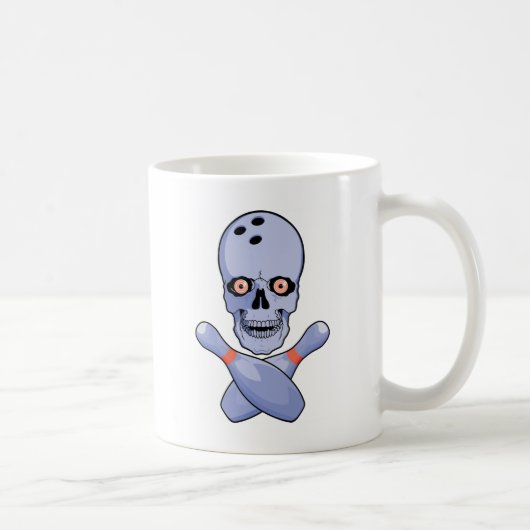 Bowling Skull Koffiemok (Rechts)
