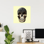 Bowling Skull Poster (Thuiskantoor)
