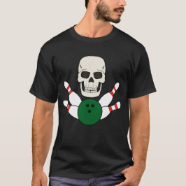 BOWLING SKULL T-shirt ontwerp voor mannen