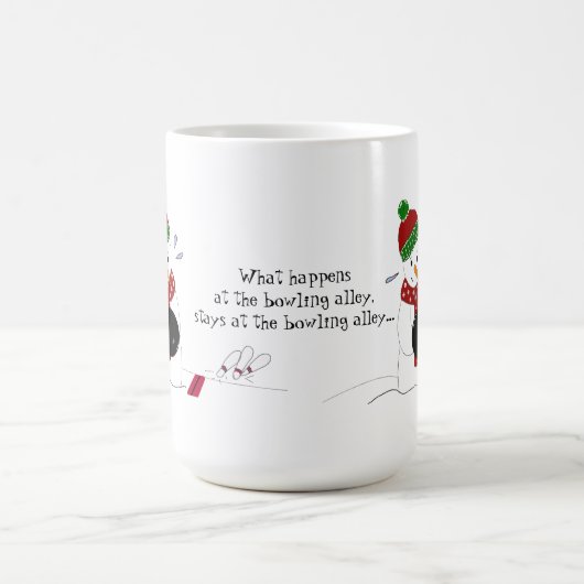 Bowling Snowman Koffiemok (Center)