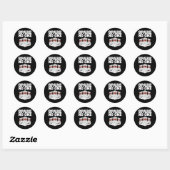 Bowling Spare Niemand Ronde Sticker (Vel)