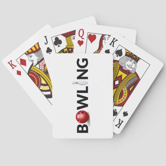 Bowling-speelkaarten Pokerkaarten (Achterkant)