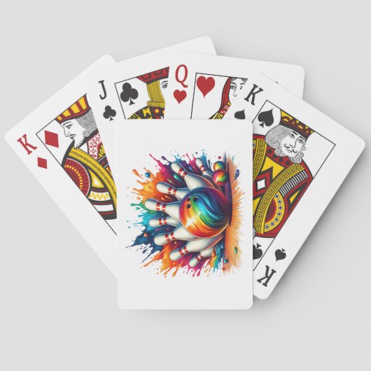 Bowling-speelkaarten Pokerkaarten (Achterkant)