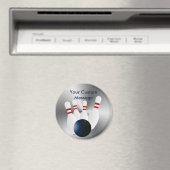 Bowling-spelden 10-pins Bowling Ball op maat Magneet (Insitu (Vaatwasser))