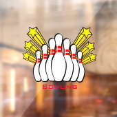 Bowling-spellen Raamsticker (Vel 2)