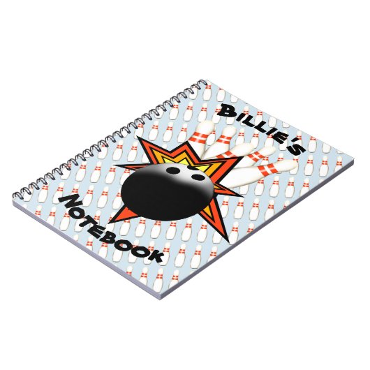 Bowling Spiral-laptop Notitieboek (Linkerzijde)