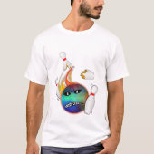 Bowling Split Frustratie T-shirt (Voorkant)