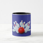 Bowling sport Bal en Pins slaan! Mok (Midden)