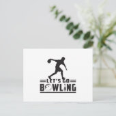 Bowling Sport Bowler Strike Bowl Grappig geschenk Briefkaart (Staand voorkant)