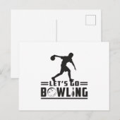 Bowling Sport Bowler Strike Bowl Grappig geschenk Briefkaart (Voorkant / Achterkant)