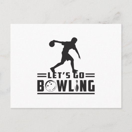 Bowling Sport Bowler Strike Bowl Grappig geschenk Briefkaart (Voorkant)