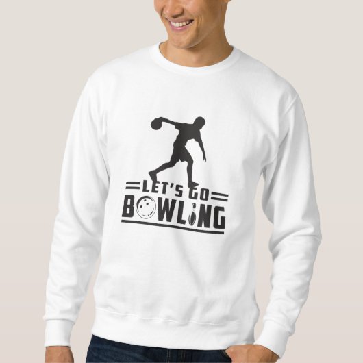 Bowling Sport Bowler Strike Bowl Grappig geschenk Trui (Voorkant)