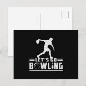 Bowling Sport Bowler Strike Bowl Team Grappig cade Briefkaart (Voorkant / Achterkant)