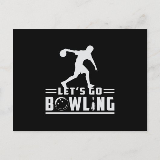 Bowling Sport Bowler Strike Bowl Team Grappig cade Briefkaart (Voorkant)