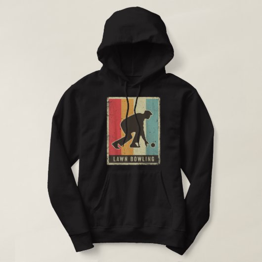 -Bowling Sport Retro Poster 1426 Hoodie (Design voorkant)
